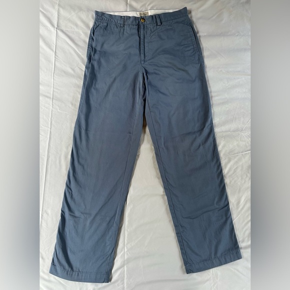 Men’s L.L. Bean Pale Blue Chino Pants Straight Cut - Picture 1 of 5
